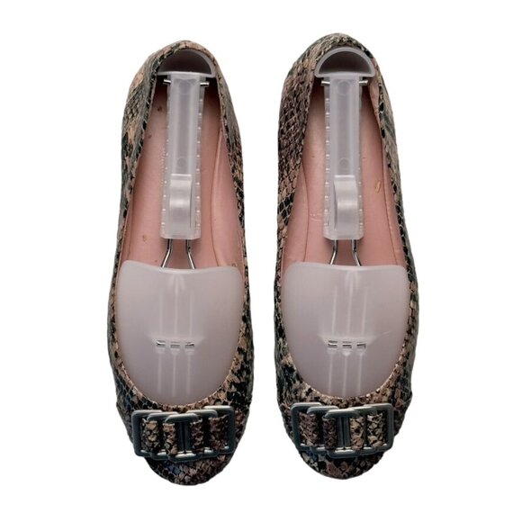 Women's Shoes SE BOUTIQUE Sam Edelman Camden Python Print Ballet Flats Size 7 - Picture 3 of 12